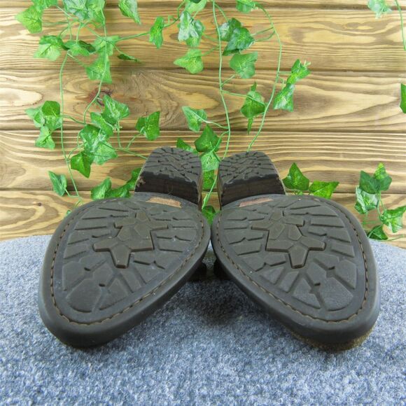 Born Distressed Women Ankle Boots Brown Suede Zip Size 7 Medium - Picture 10 of 10